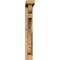 Ekena Millwork Olympic Block Smooth Bracket w/ Offset Brace, Western Red Cedar, 3 1/2"W x 22"D x 26"H BKT0402X22X26OLY05SWR - alternate 2